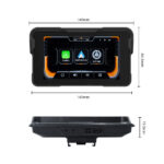 5.0inch 2.5D IPS Screen Motorcycle Navigation CarPlay & Android Auto